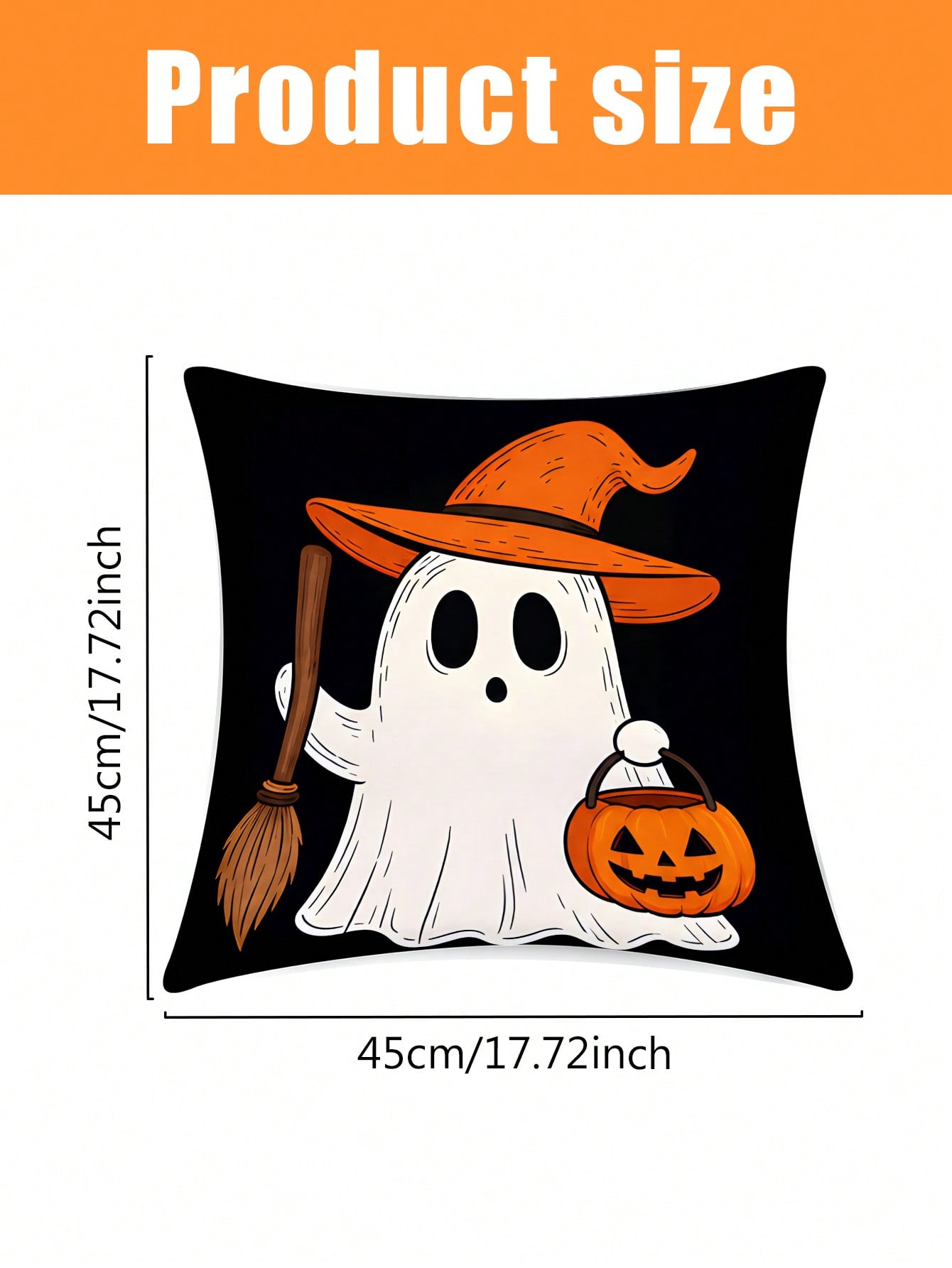ハロウィーン柄の枕カバー4枚セット。ポリエステル素材で、リビ - Pillow Insert 18X18 のレビューと価格