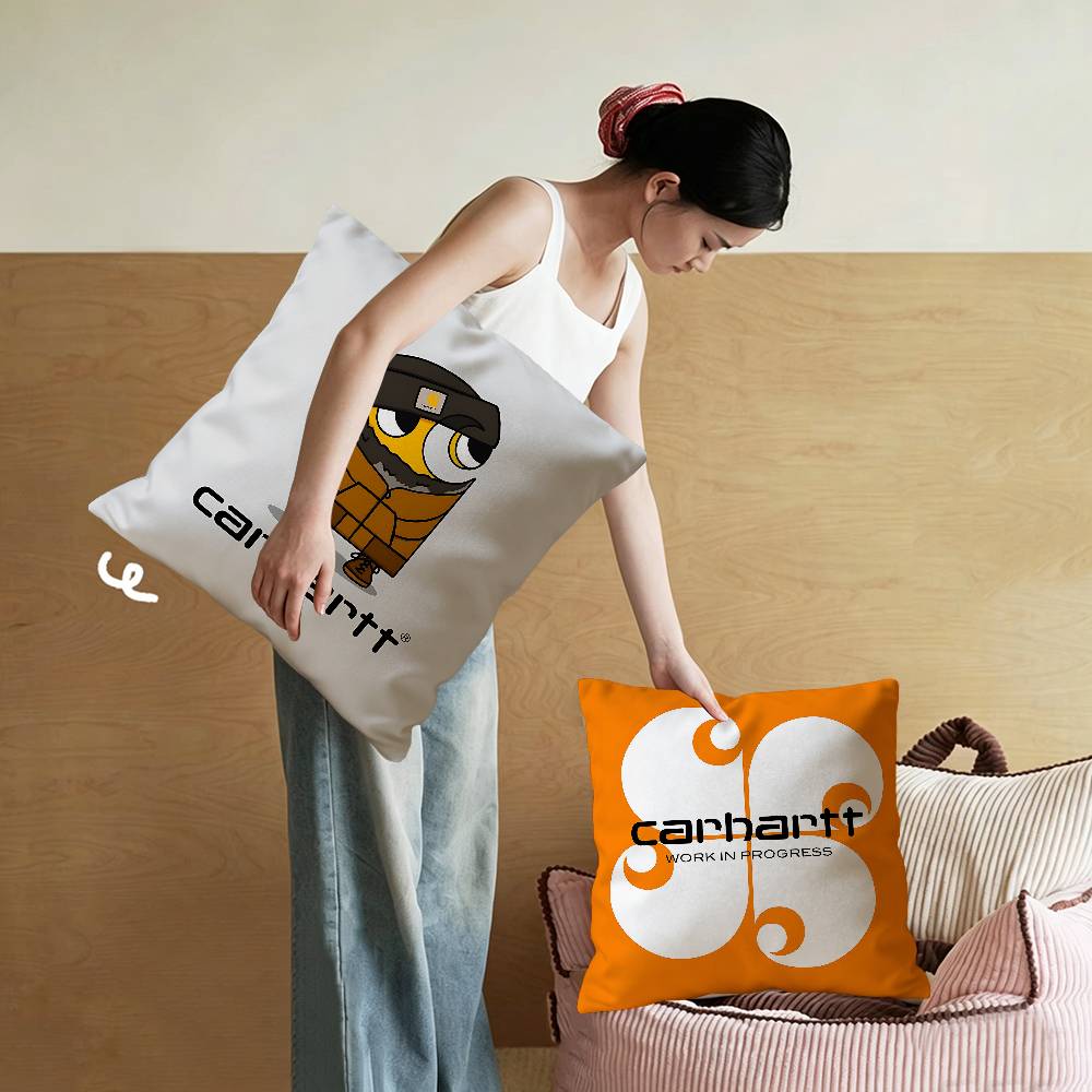 C-Carharttes ロゴ メープル デザイン クッショ - Home Textiles Inc のレビューと価格