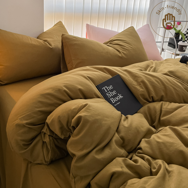 ジッパー付きの居心地の良い寝具セット、2つの枕カバー、無地、 - Bed Sheet Microfiber のレビューと価格