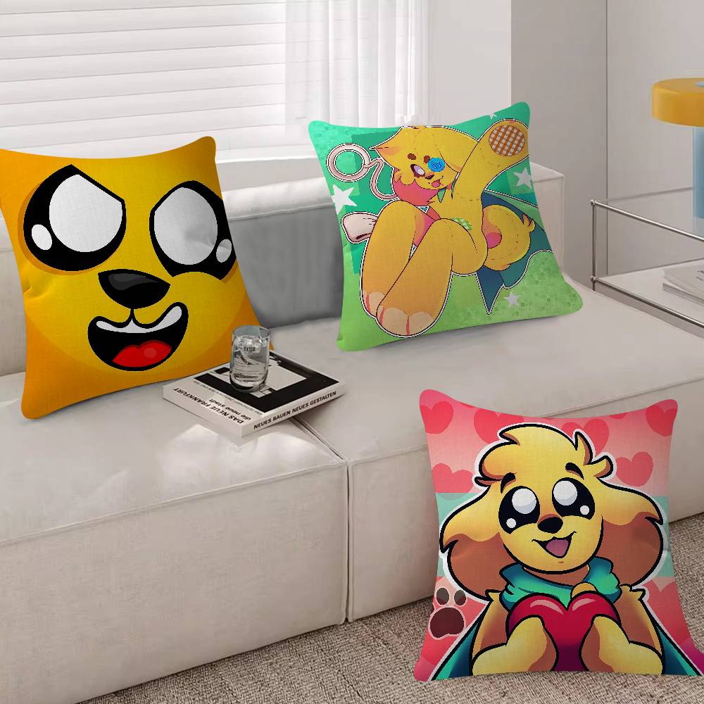 漫画風のM-MIKE C-CRACK ミニクッションカバー  - Home Textiles Inc のレビューと価格