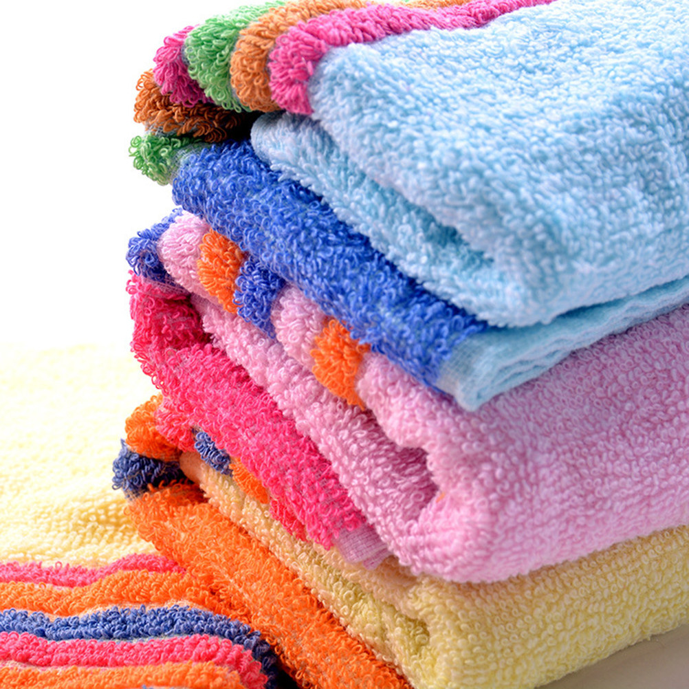 12枚入り、純綿製の厚手バスタオルセット。カラフルなデザイン - Home Textiles Pakistan のレビューと価格