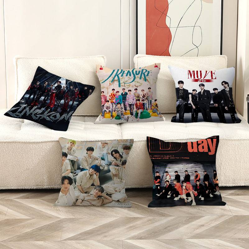 KpopグループT-TREASURE枕カバー、漫画風ソファ装 - Home Textiles Group のレビューと価格