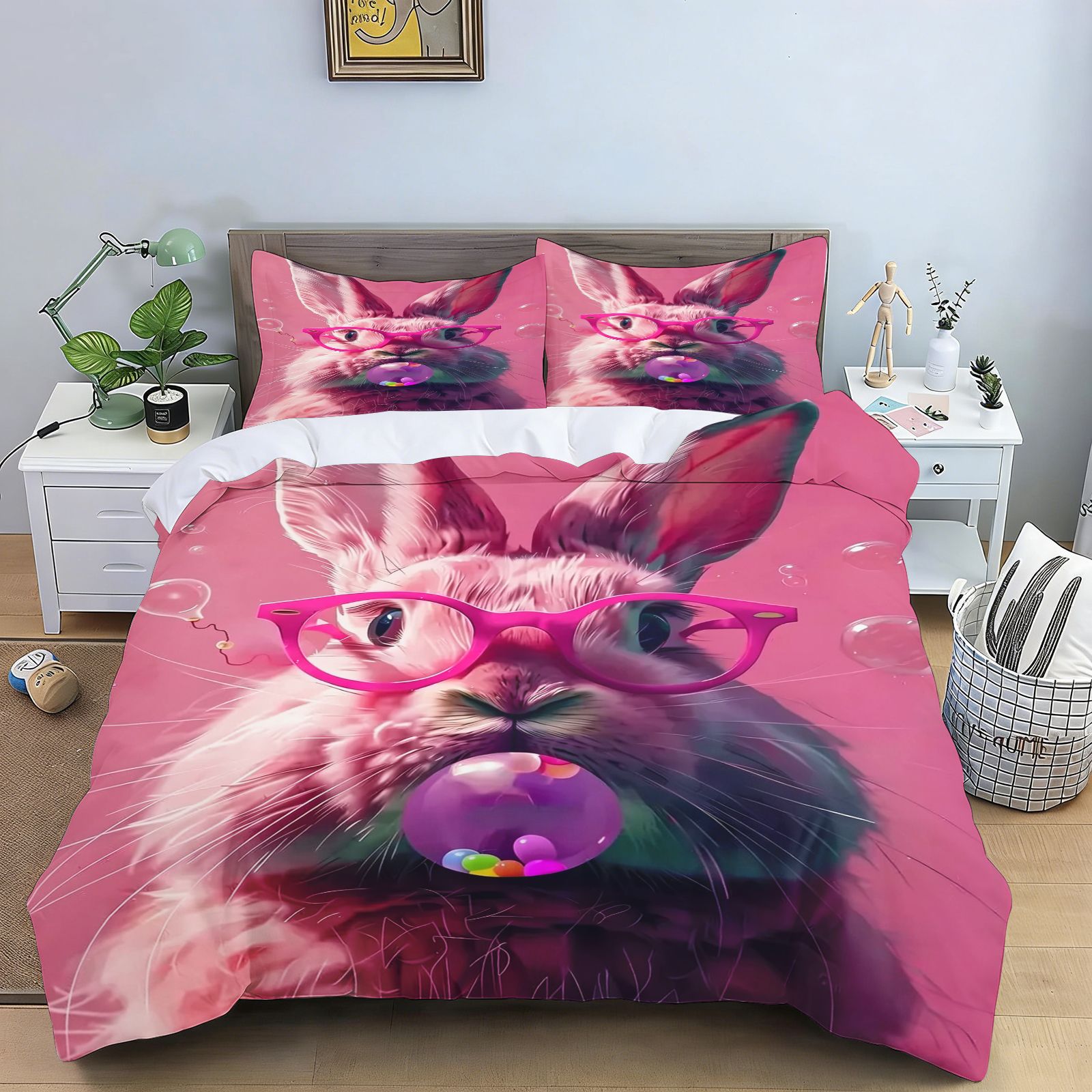 面白いヒップホップアニマル寝具セット、掛け布団カバー、キリン - Home Textiles Bedding のレビューと価格