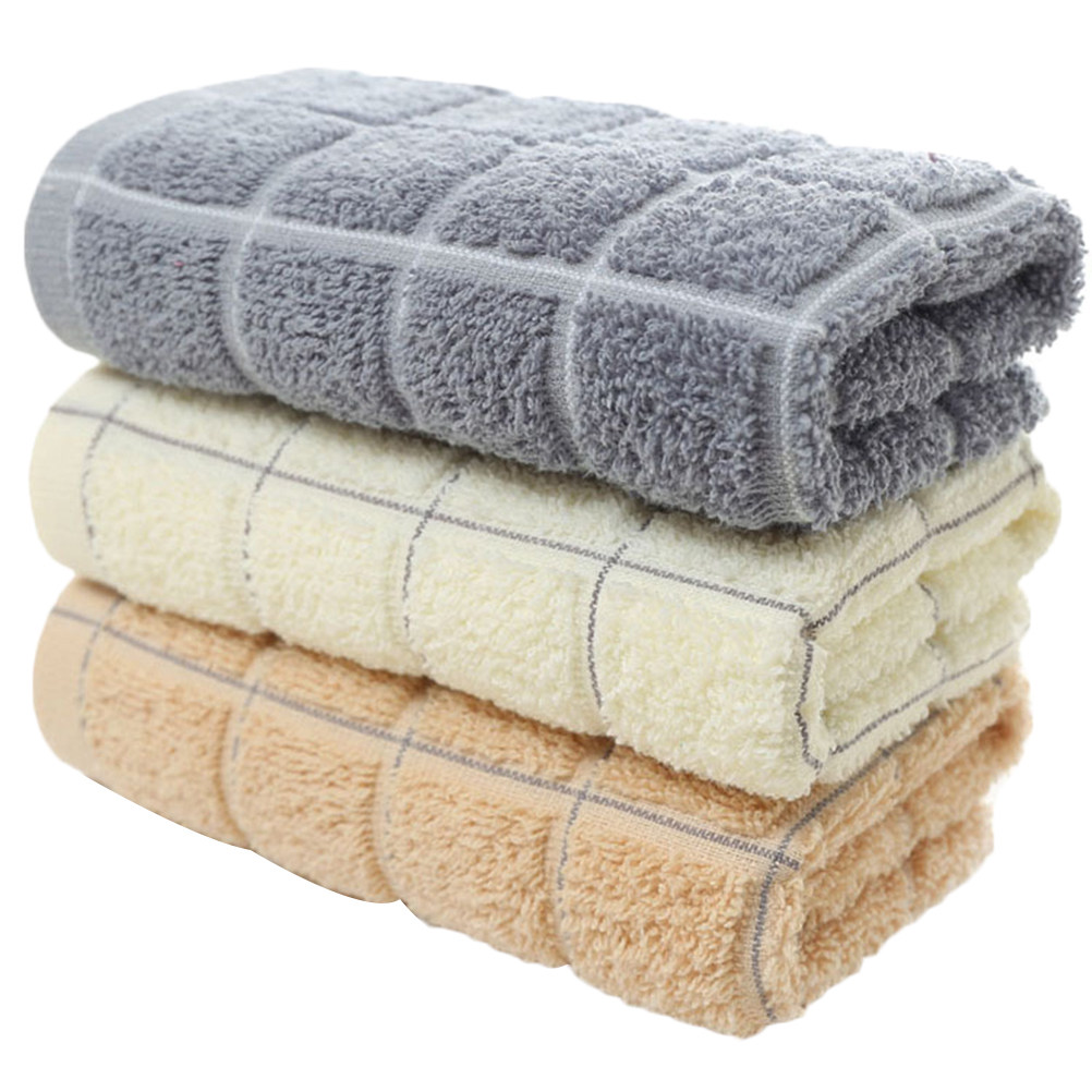 純綿製、吸水性の高いタオル3枚セット。サイズは75x35cm - Home Textiles Pakistan のレビューと価格
