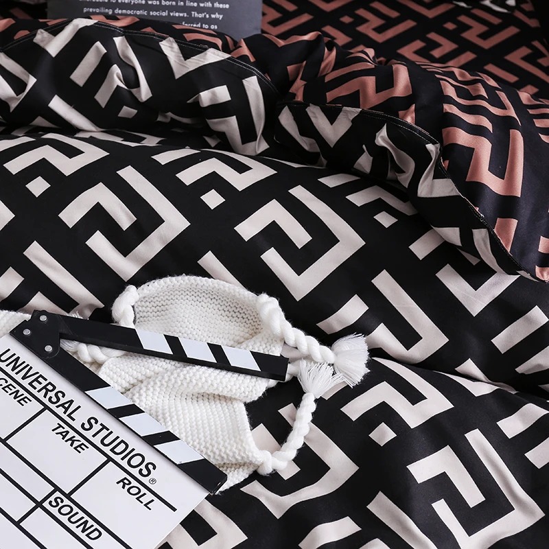 枕カバー付きデラックスベッドリネンセット,掛け布団カバー,フ - Home Textiles Bedding のレビューと価格