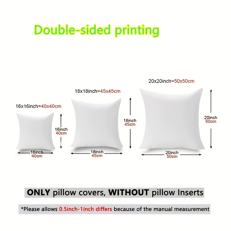 クリスマス柄の枕カバー2枚セット（18インチ×18インチ）、 - Pillow Insert 18X18 のレビューと価格